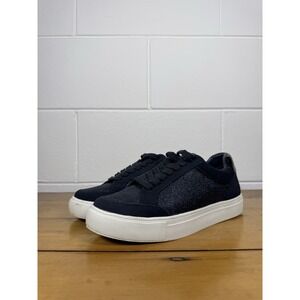 Birdies Navy Blue Glitter Platform Sneakers Women's Size 7 Lace-Up